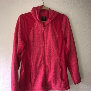 Zeroxposur zip up sweater jacket hood/pockets